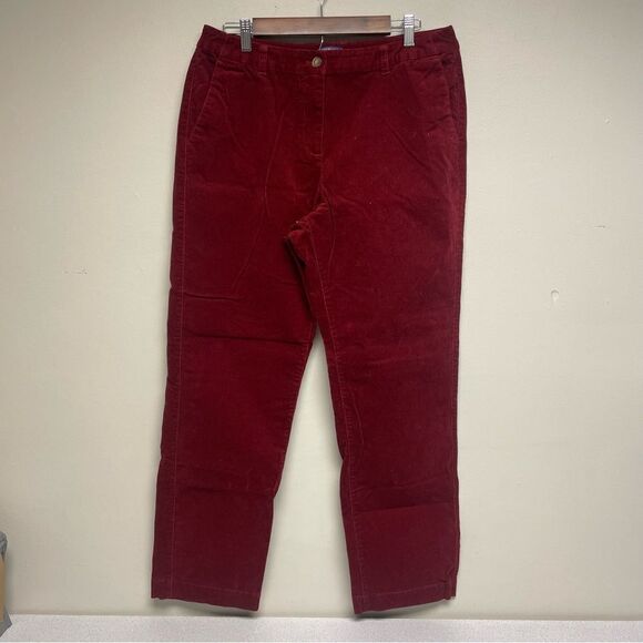 Pendleton Womens Red Corduroy Pants Size 12 - Picture 2 of 5